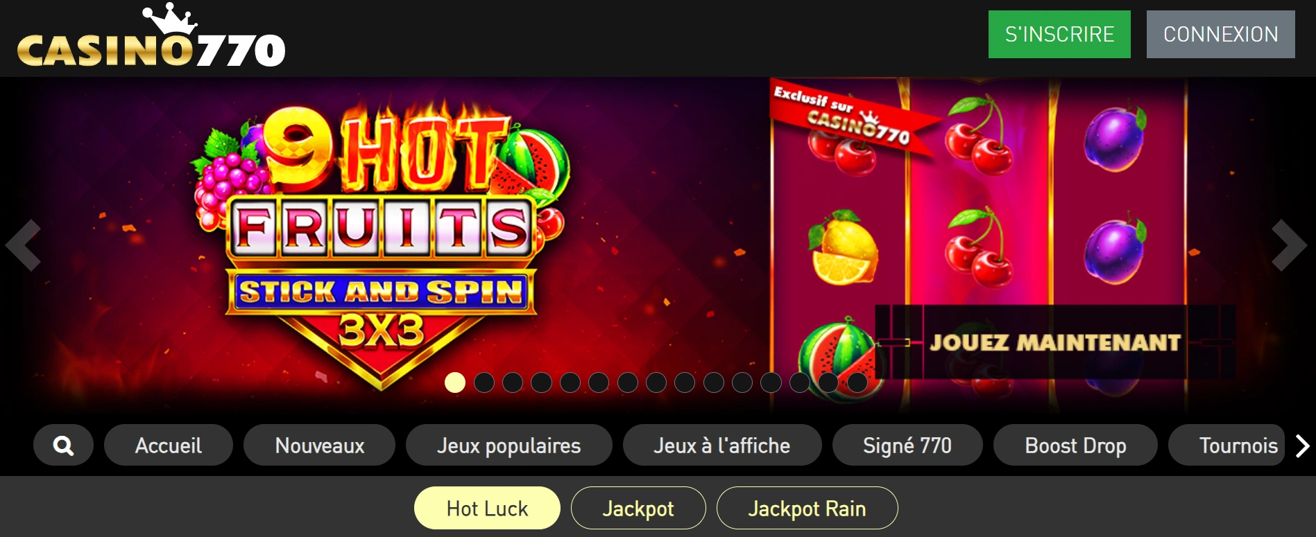 Licence et sécurité sur casino 770